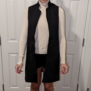 Brand new back long vest size M